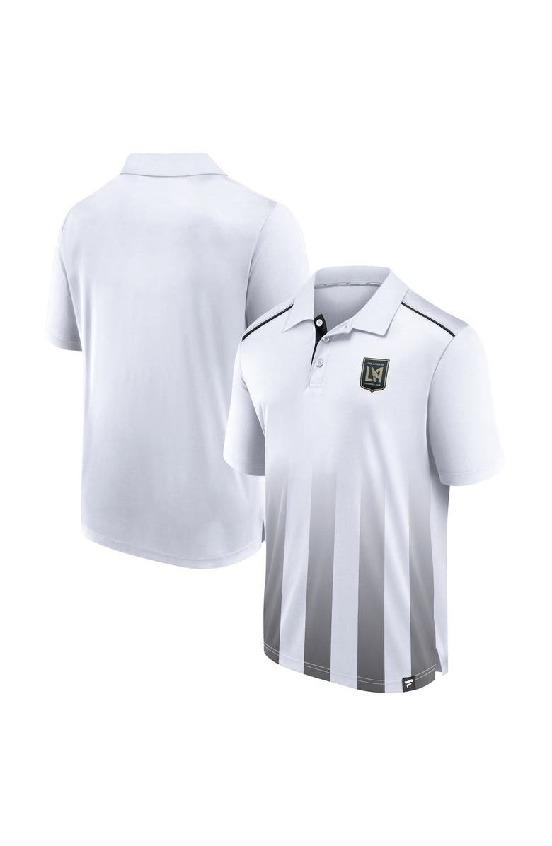 FANATICS Men's Fanatics Branded White LAFC Line Up Fade Polo, Main, color, White