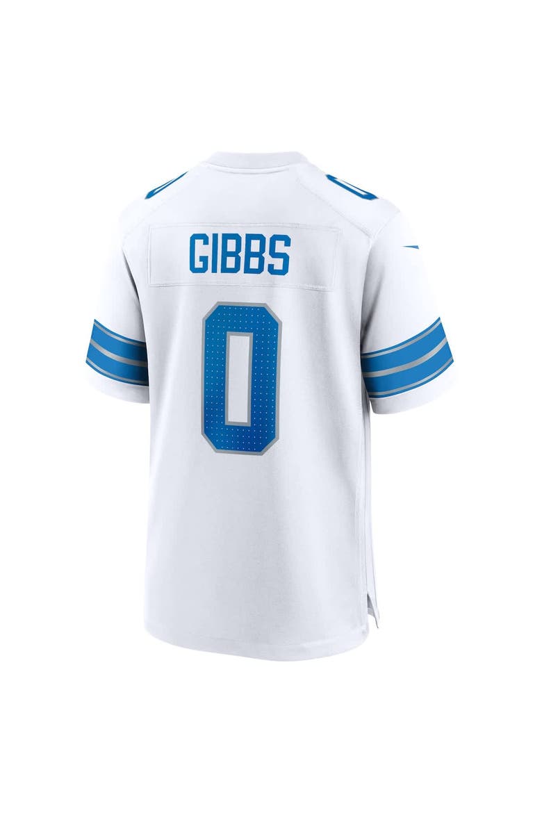 Men's Nike Jahmyr Gibbs White Detroit Lions Game Player Jersey, Alternate, color, White
