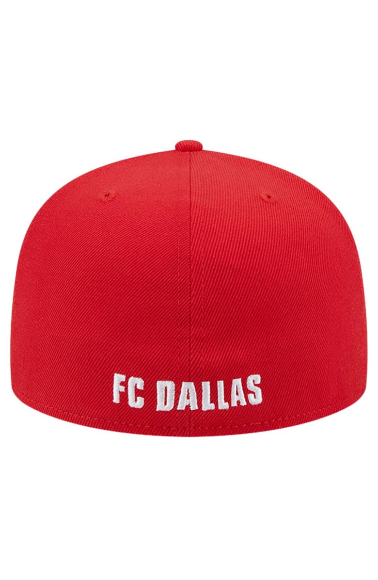 New Era Men's New Era White/Red FC Dallas 2024 Kick Off Collection 59FIFTY Fitted Hat, Alternate, color, 