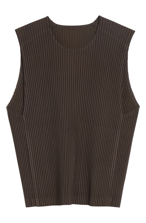 Tailored Pleats 2 Sleeveless Top