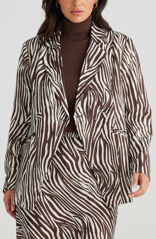 Brave + True Brave+true Blake Abstract Stripe Jacket In Zigby