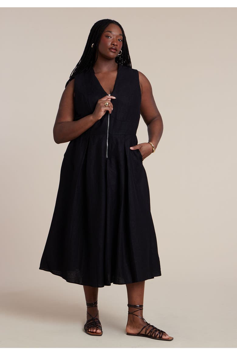 Short Sleeve Maxi Shirt Dress, Alternate, color, BLACK ONYX