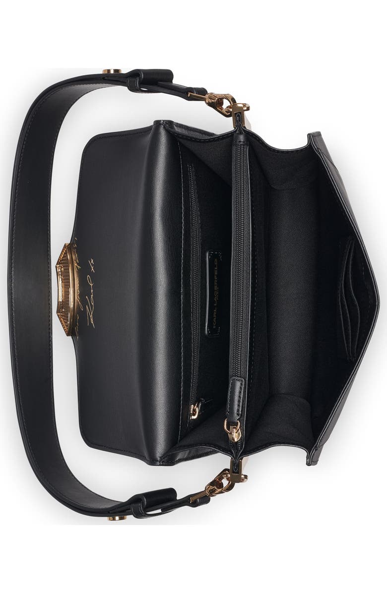 KARL LAGERFELD PARIS Madelyn Shoulder, Alternate, color, Black/Gold