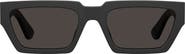 Moschino 55mm Rectangular Sunglasses