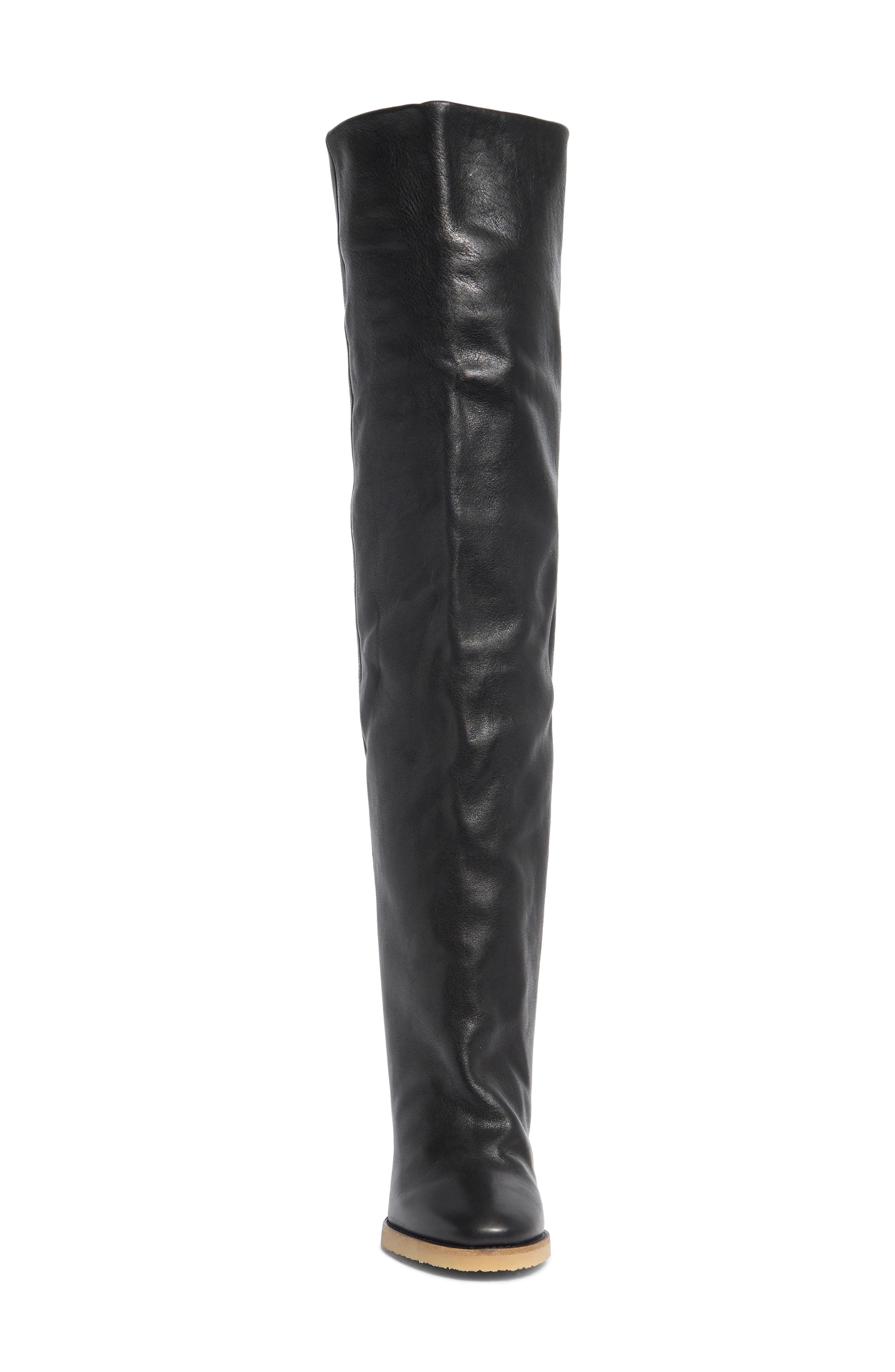 Isabel Marant Tilin Over the Knee Wedge Boot, Alternate, color, 