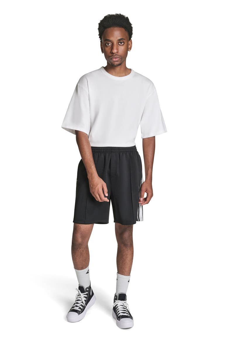 Racing Stripe Shorts, Alternate, color, CONVERSE BLACK