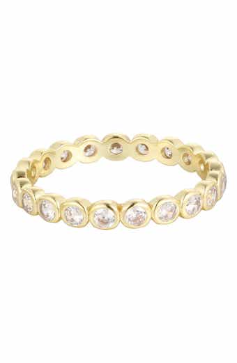 Cubic Zirconia Bezel Eternity Ring
