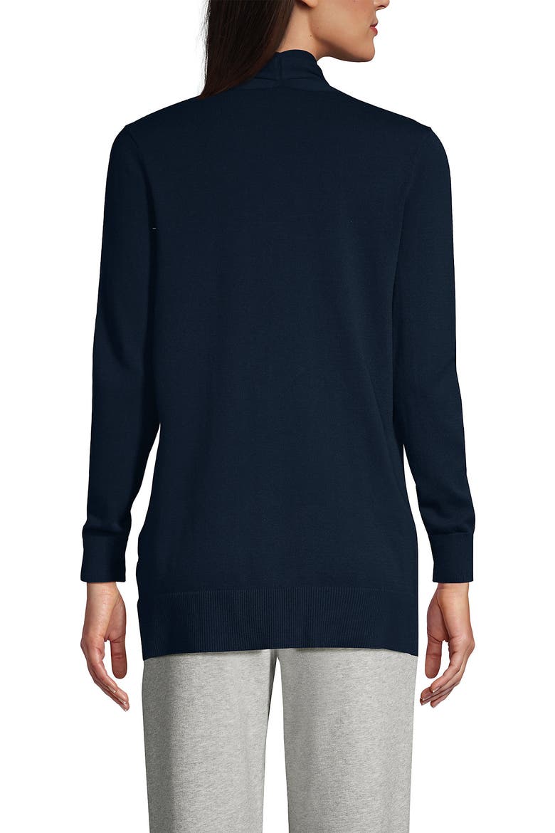 Long Sleeve Open Long Cardigan Sweater, Alternate, color, Radiant Navy