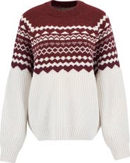 Barbour Mabel Fair Isle Wool Blend Sweater