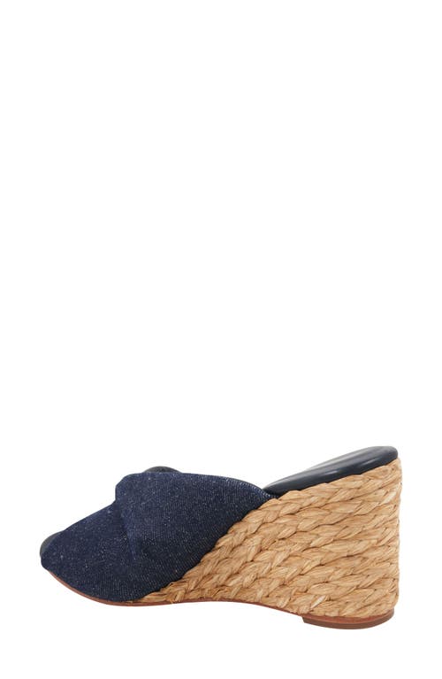 Andre Assous Merida Wedge Sandal In Navy