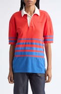 JW Anderson Stripe Short Sleeve Polo