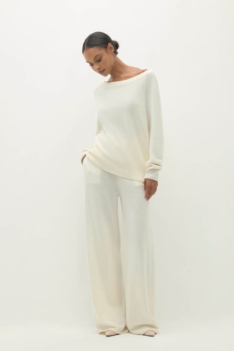 Azalea Cashmere Boatneck Sweater