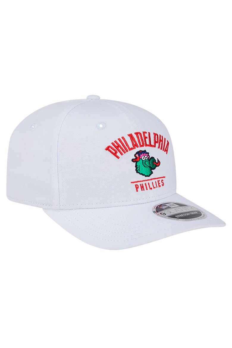 Men's New Era White Philadelphia Phillies City Arch Phanatic 9SEVENTY Stretch-Snap Adjustable Hat, Alternate, color, White