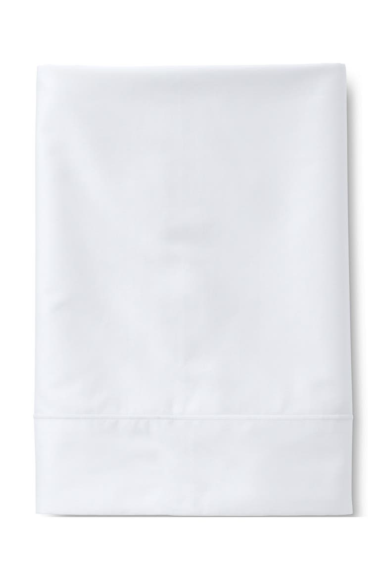 400 Thread Count Premium Supima Cotton No Iron Sateen Flat Bed Sheet, Main, color, White