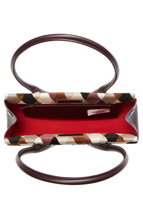 Christian Louboutin Intarsia Diamond Leather Baguette Bag In Multi
