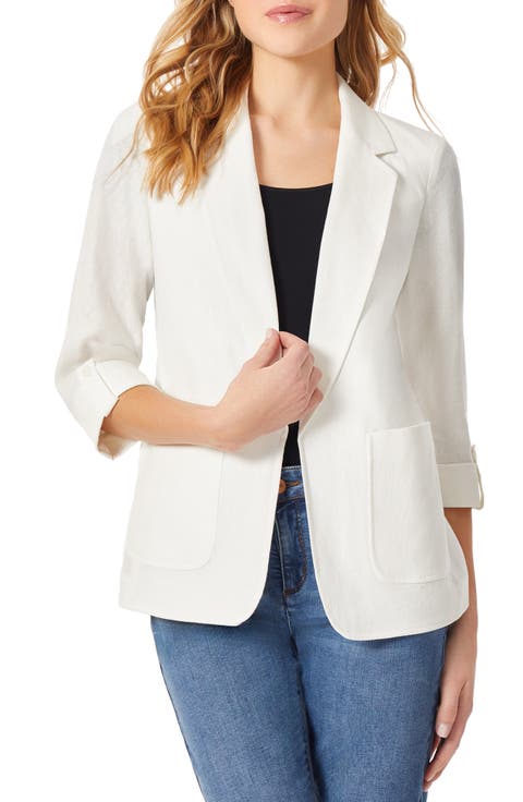 Patch Pocket Linen Blend Jacket