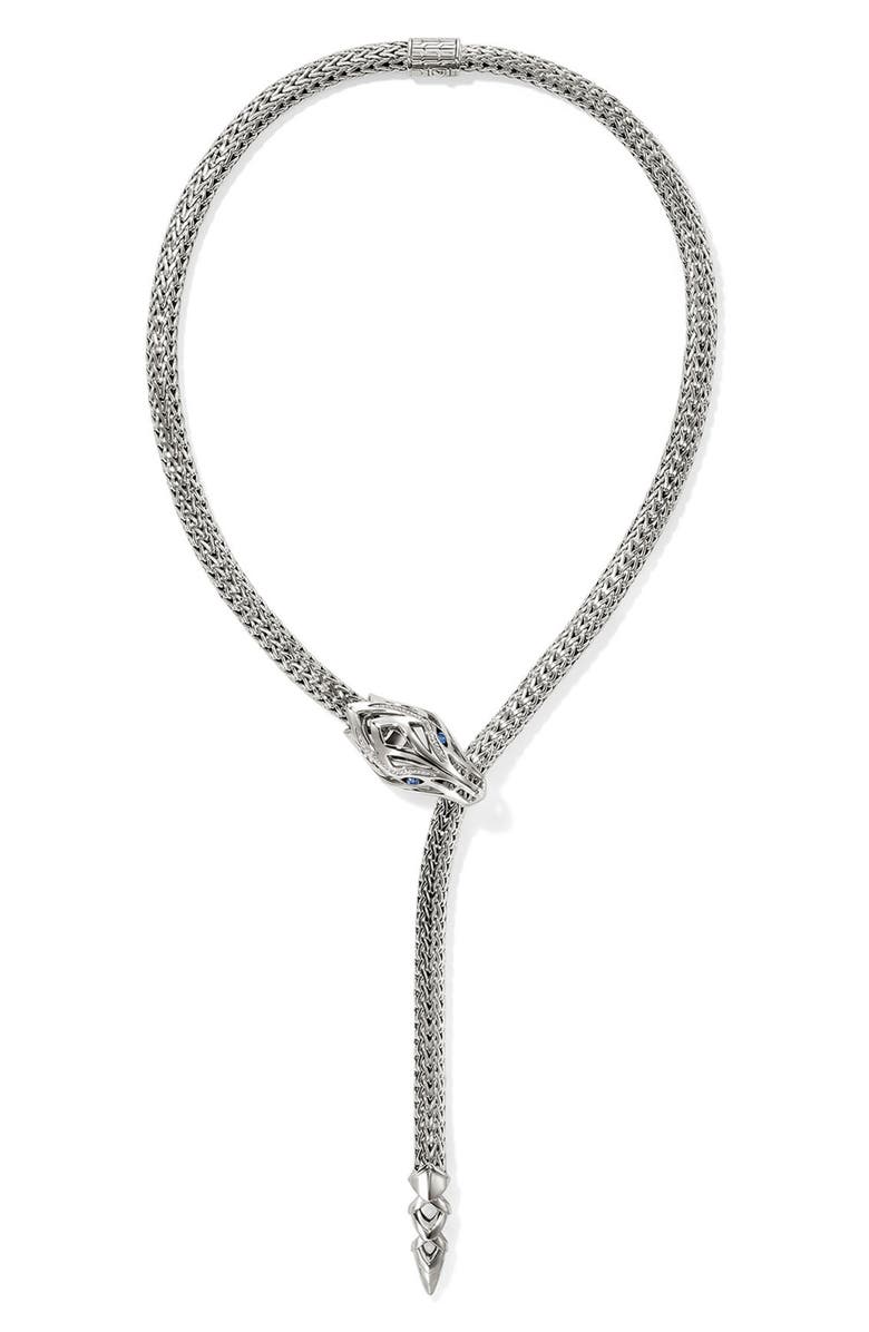 John Hardy Naga Y Necklace, Sterling Silver, 7.5mm, Main, color, Silver