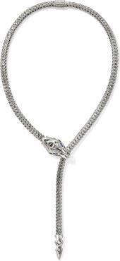 John Hardy Naga Y Necklace, Sterling Silver, 7.5mm