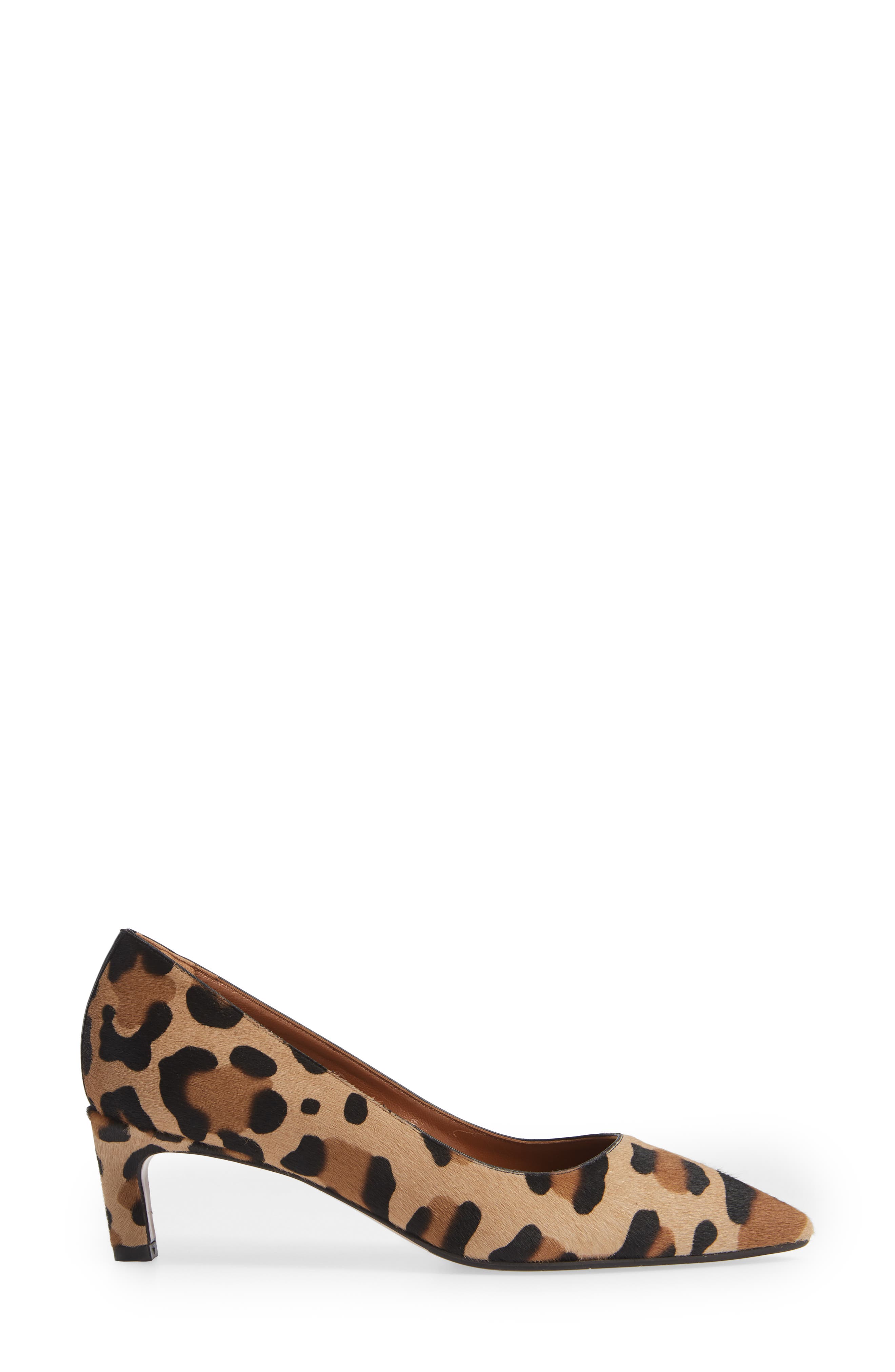 Marianna Genuine Calf Hair Kitten Heel Pump, Alternate, color, LEOPARD