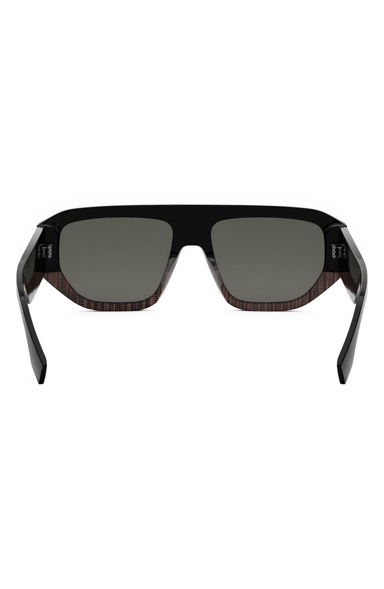 Fendi 'Fendigraphy 54mm Geometric Sunglasses, Alternate, color,