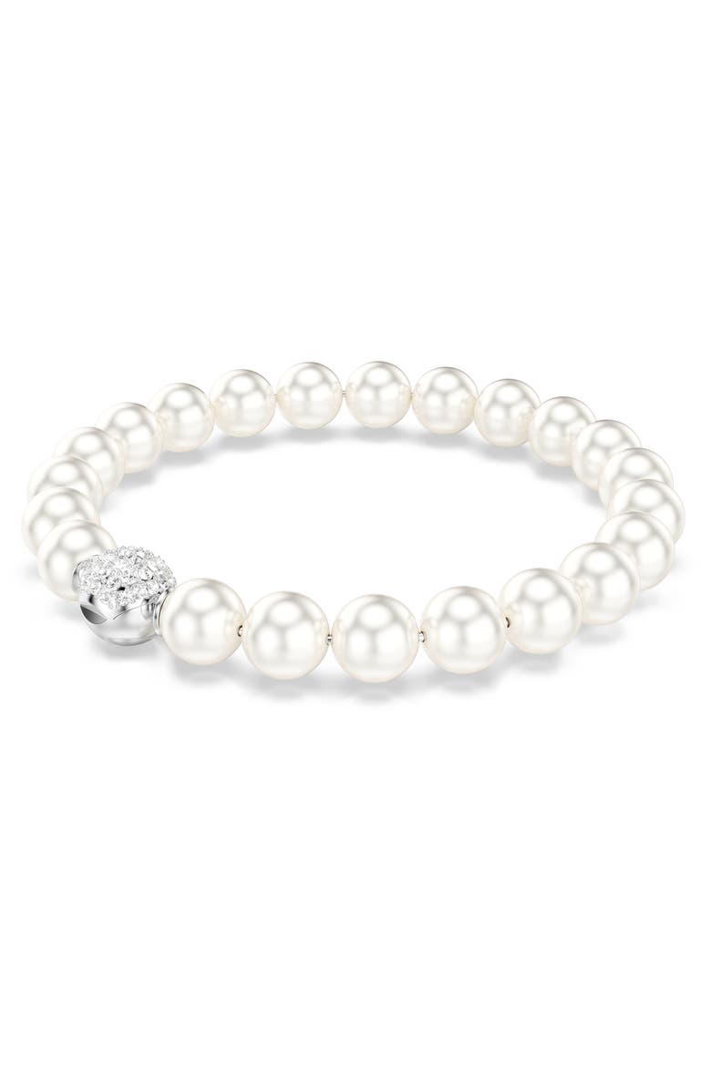 Matrix Bracelet, Alternate, color, WHITE/ SILVER