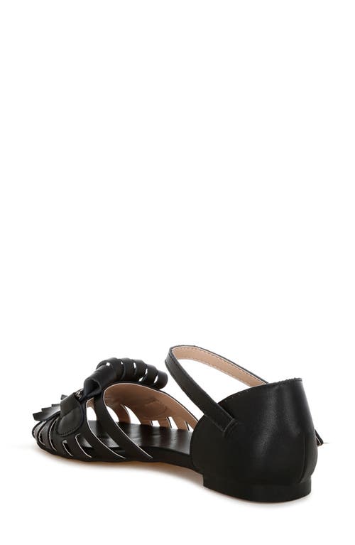 Rag & Co Women's Ramita Horsebit Fringe Flat Sandals In Black In Black