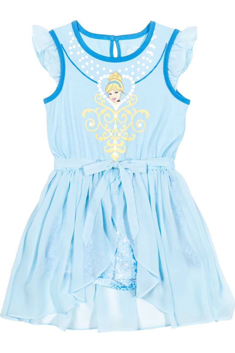 Frozen Cosplay Skirt Overlay Romper, Main, color, Cinderella Light Blue