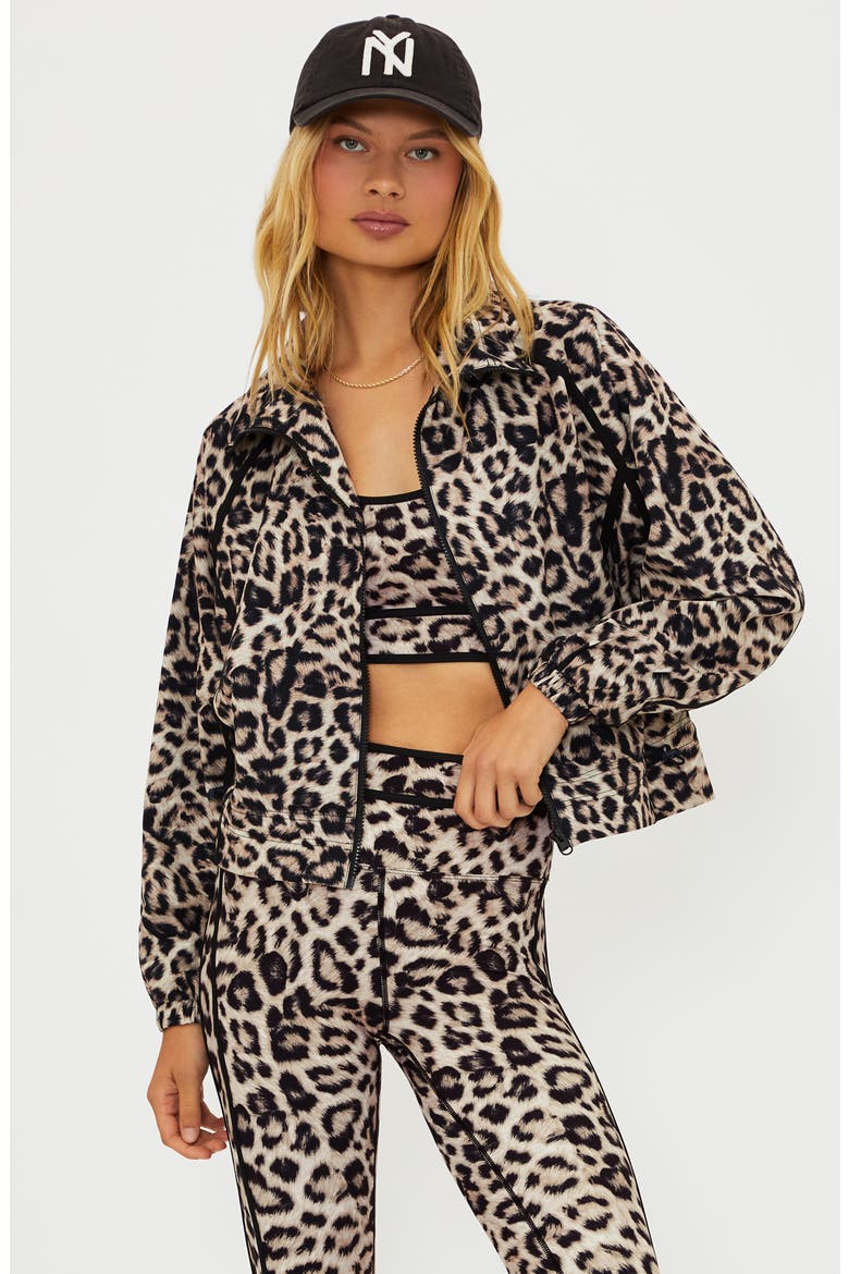 Casen Leopard Print Zip Jacket (Women) | Nordstrom