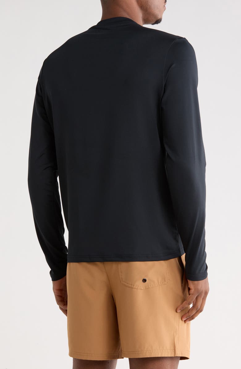 Quiksilver Comp Logo Graphic Rashguard, Alternate, color, Black