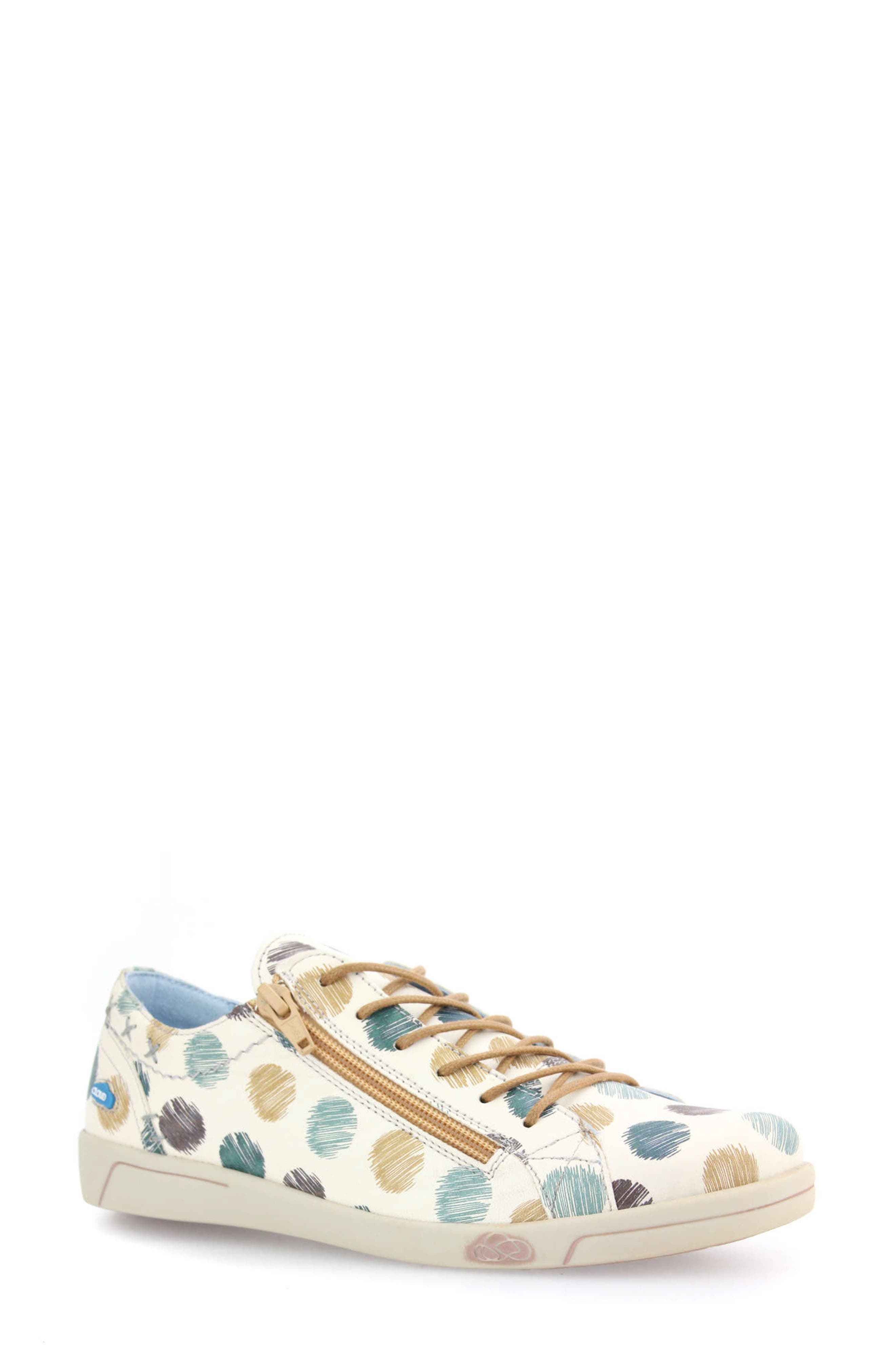 Aika Print Sneaker, Main, color, CIRCLES MULTICOLOR LEATHER