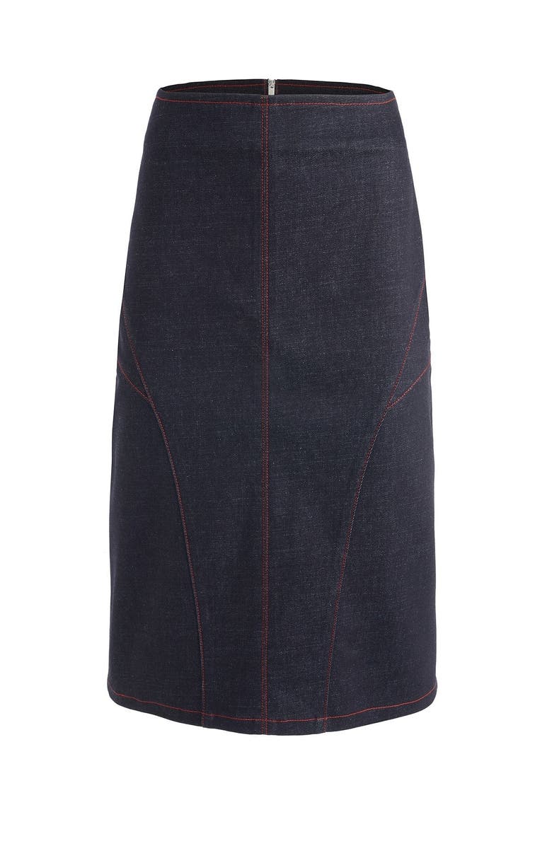 Jendue Davidson Pencil Skirt, Main, color, Deep Blue