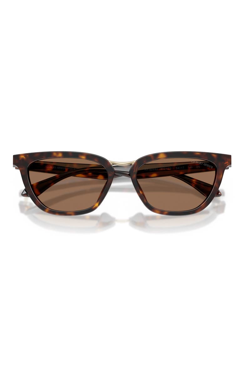 54mm Butterfly Sunglasses, Alternate, color, HAVANA / DARK BROWN