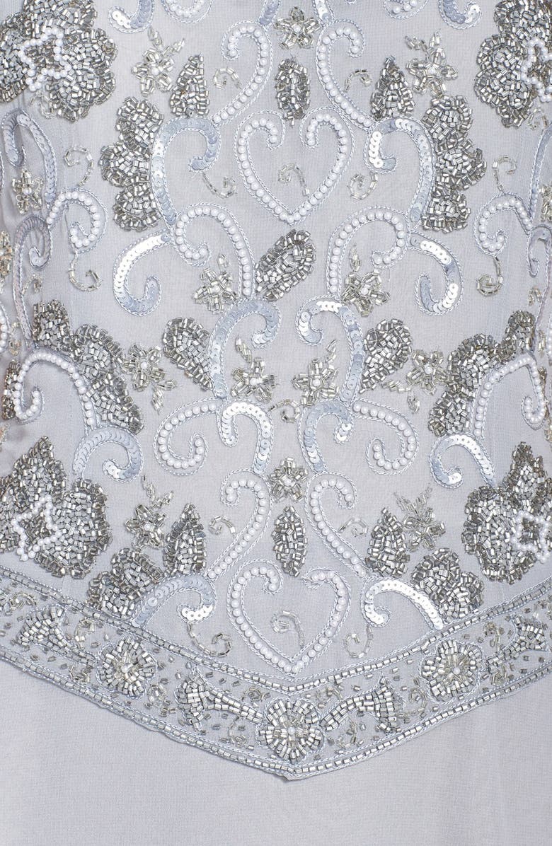 J Kara Embellished Bodice Mock Two-Piece Gown, Alternate, color, 