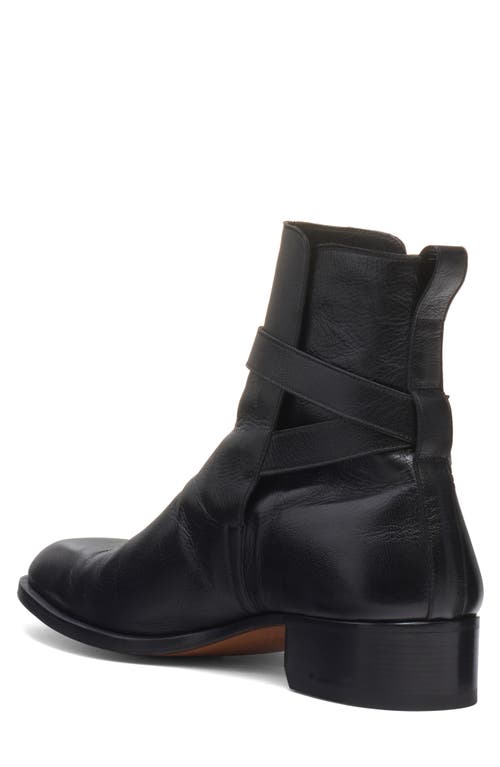 Tom Ford Black Supple Grain Kenneth Buckle Boots In Black