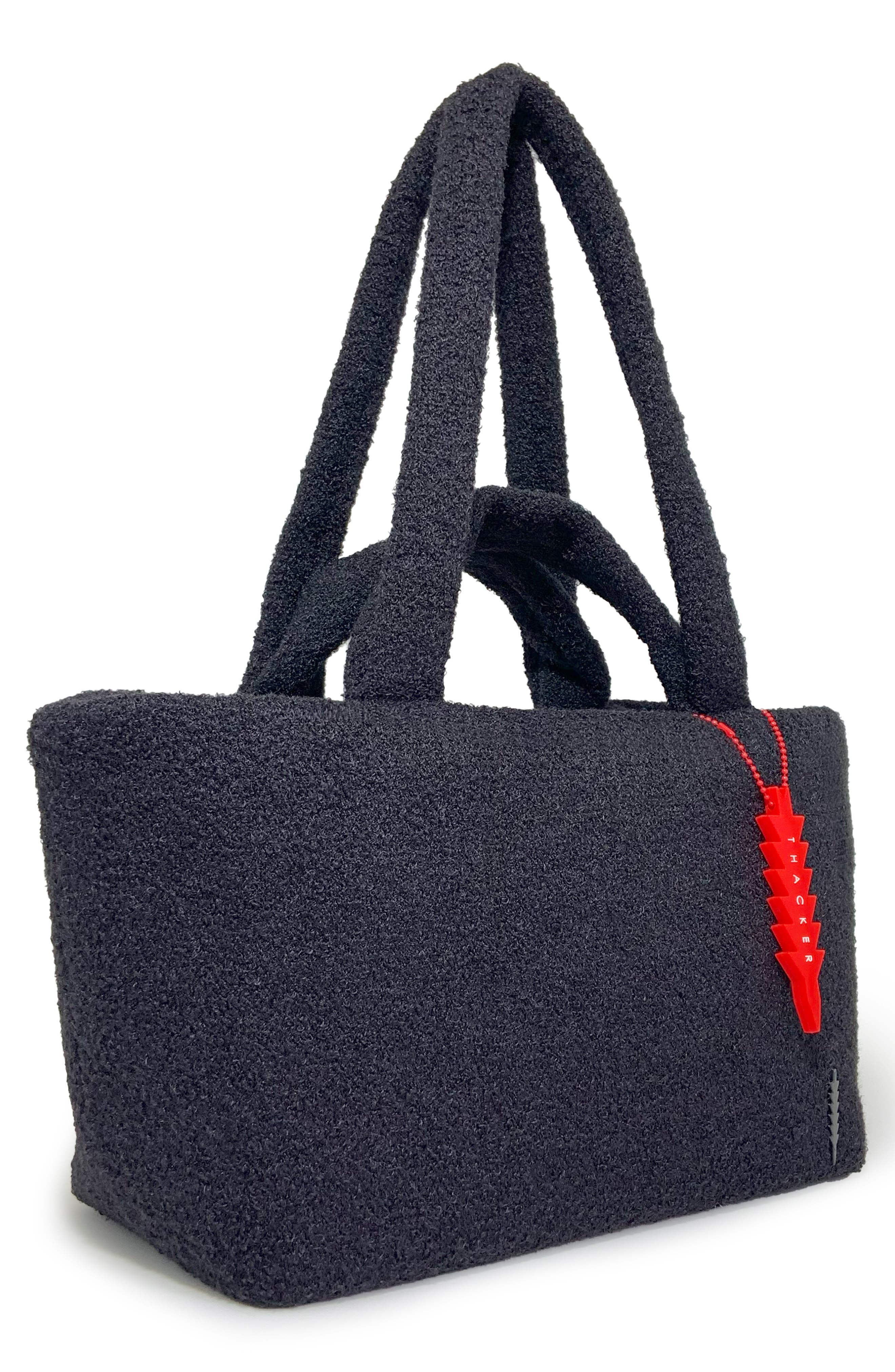 Thacker Glenn Medium Teddy Tote, Alternate, color, Black