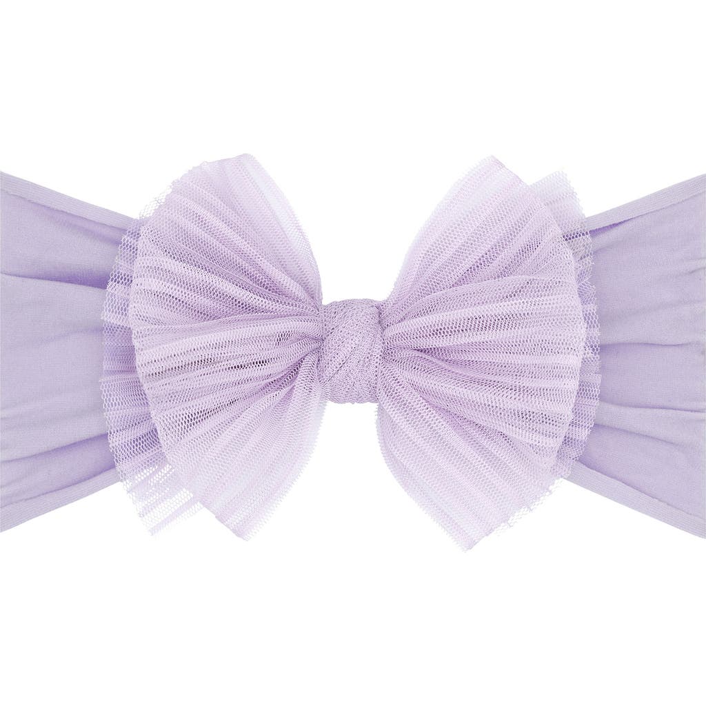 Baby Bling Tulle Fab Headband In Purple