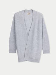 Gobi Cashmere Ajour Knit Open front Cardigan