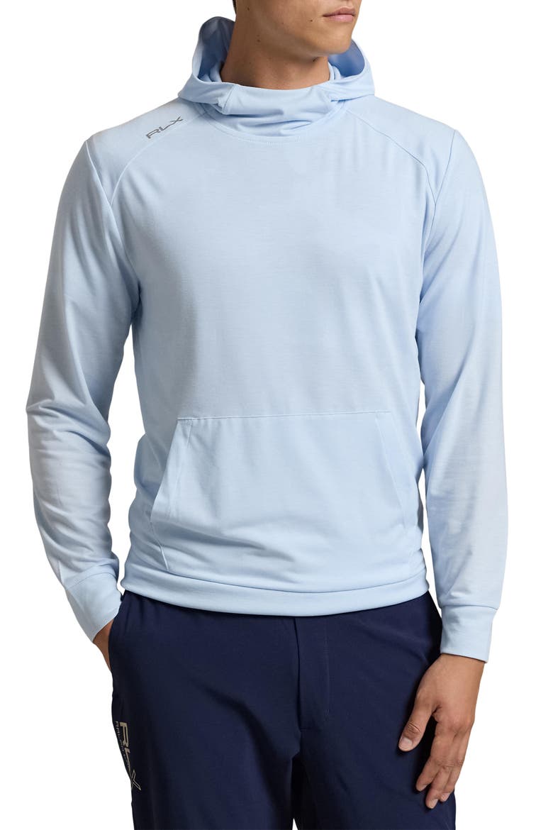 Lounge Jersey Hooded Sweatshirt, Main, color, OXFORD BLUE