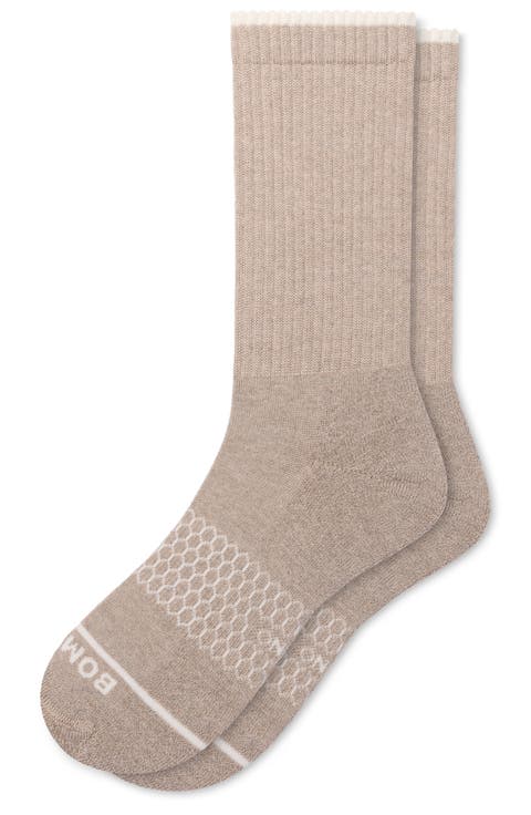 Merino Wool Blend Calf Socks