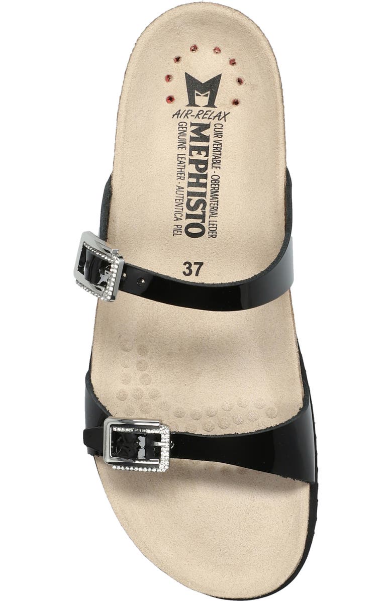 Mephisto Halya Sandal, Alternate, color, Black Patent Leather