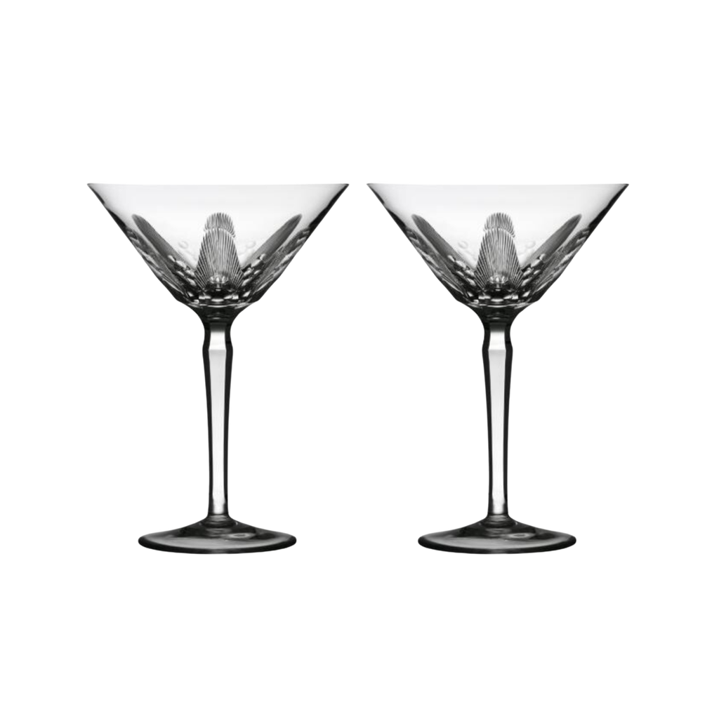 Varga Captiva Martini Set Of 2 In Transparent