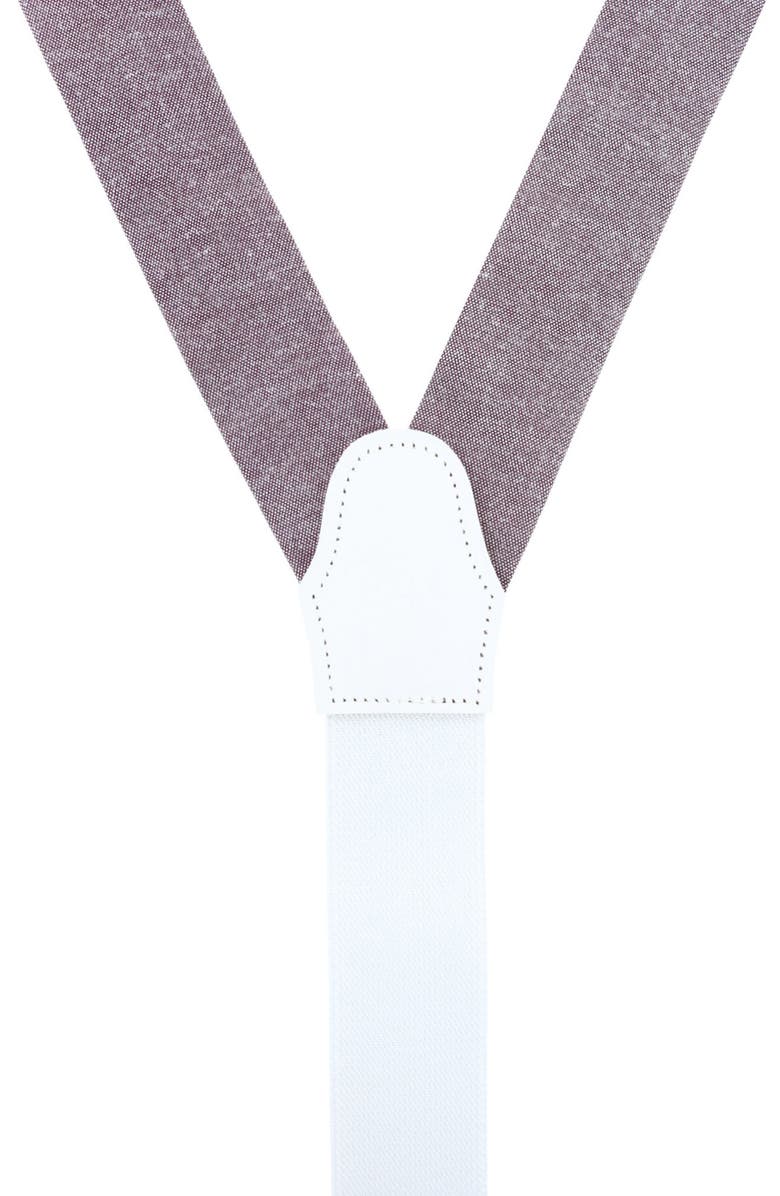 Trafalgar Louisville Chambray Suspenders, Alternate, color, 