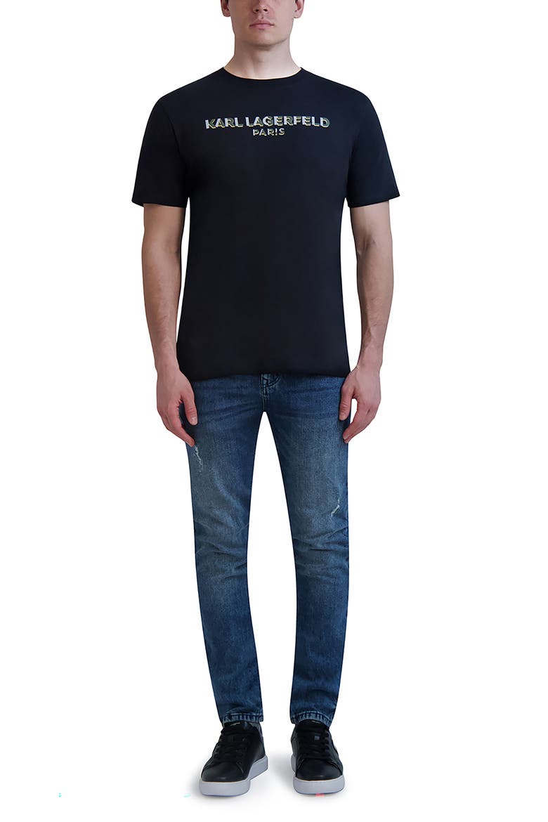 Logo Cotton Graphic T-Shirt, Alternate, color, BLACK