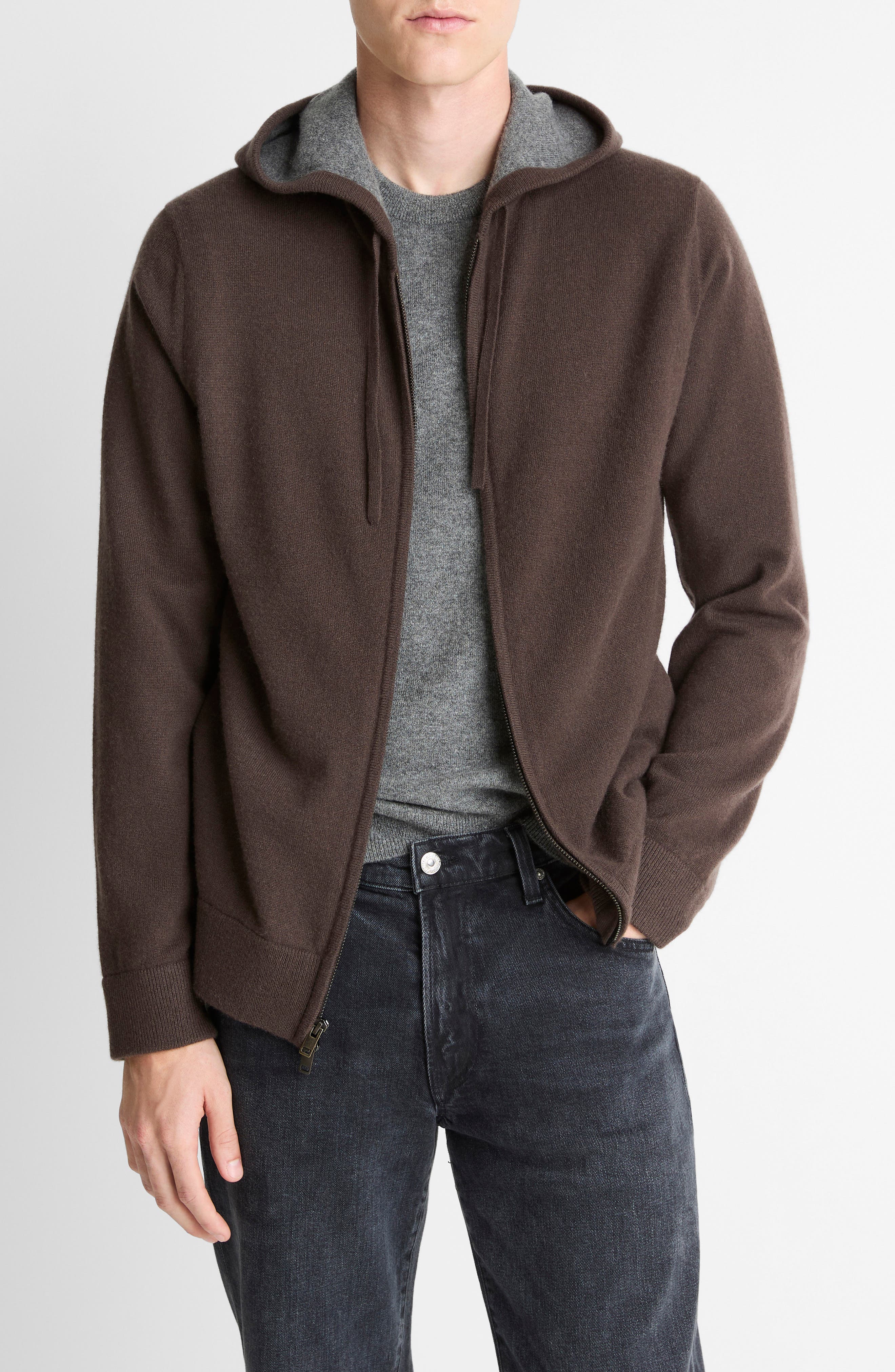 Cashmere Zip Hoodie Sweater - image 5