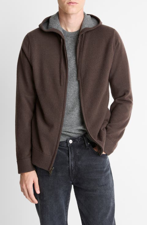 Cashmere Zip Hoodie Sweater