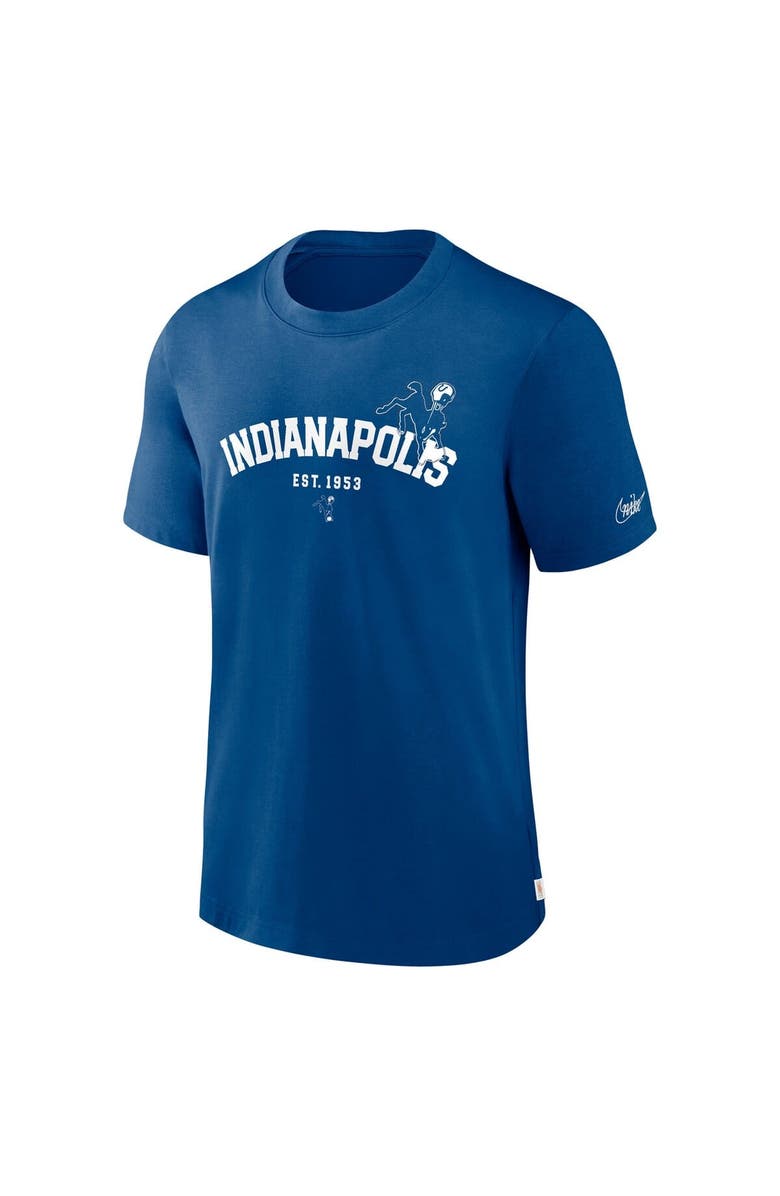 Nike Men's Nike Royal Indianapolis Colts Rewind Slogan T-Shirt, Alternate, color, Royal