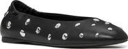 Kate Spade New York halo studded leather ballet flat