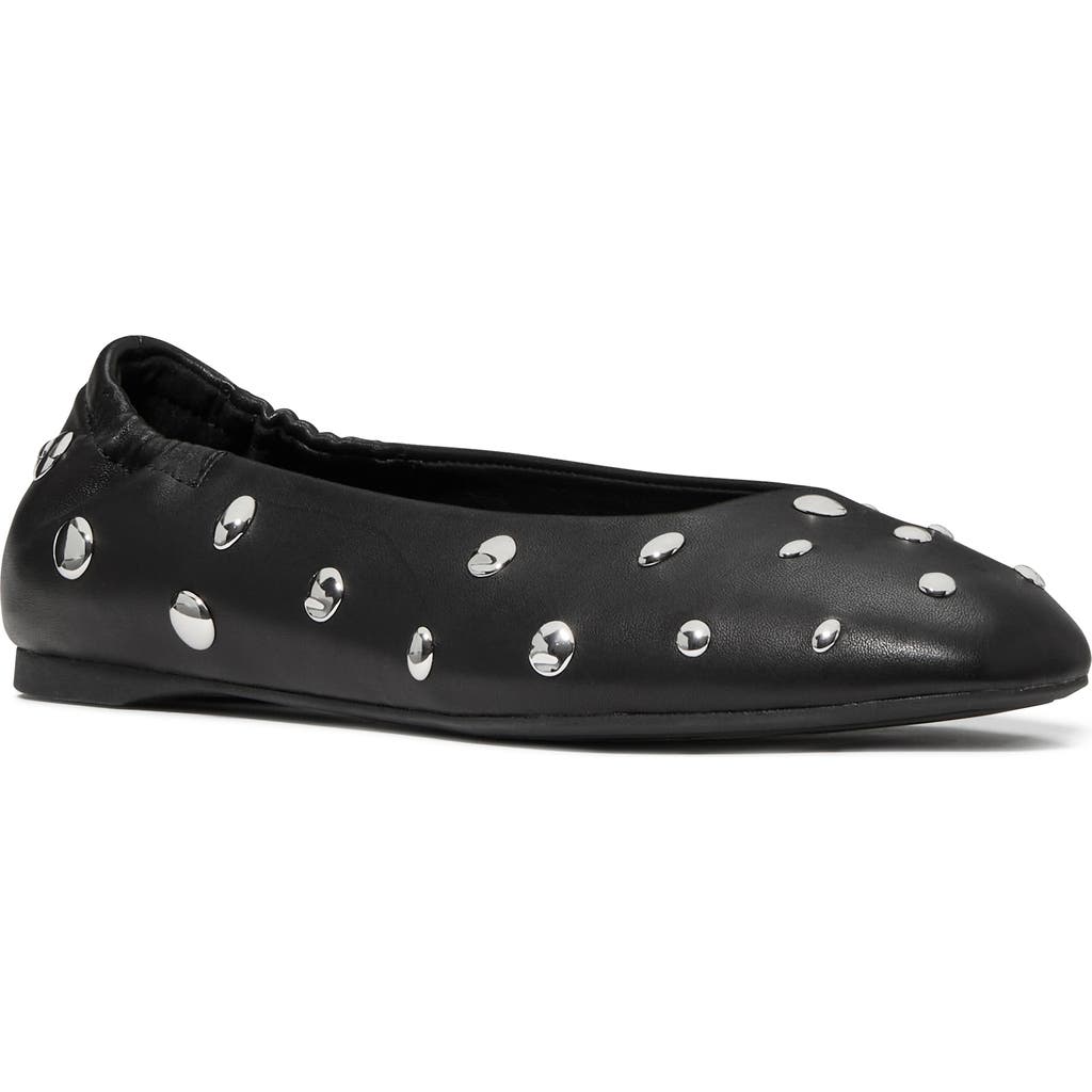 Kate Spade New York Halo Studded Leather Ballet Flat In Animal Print
