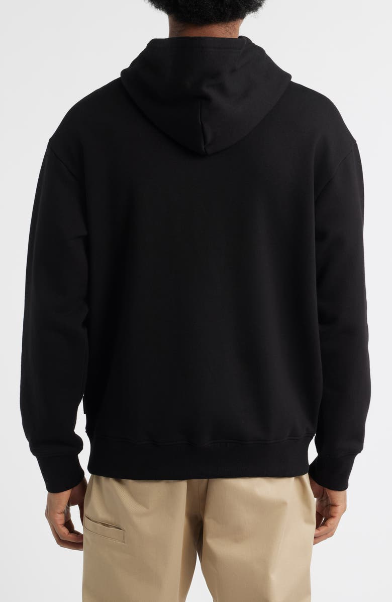 ICECREAM Flag Logo Cotton French Terry Graphic Hoodie, Alternate, color, Black