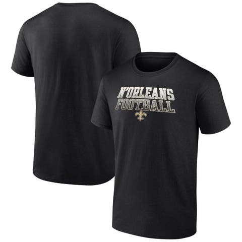 Men's Fanatics Branded Black New Orleans Saints Big & Tall N'Orleans Football Statement T-Shirt
